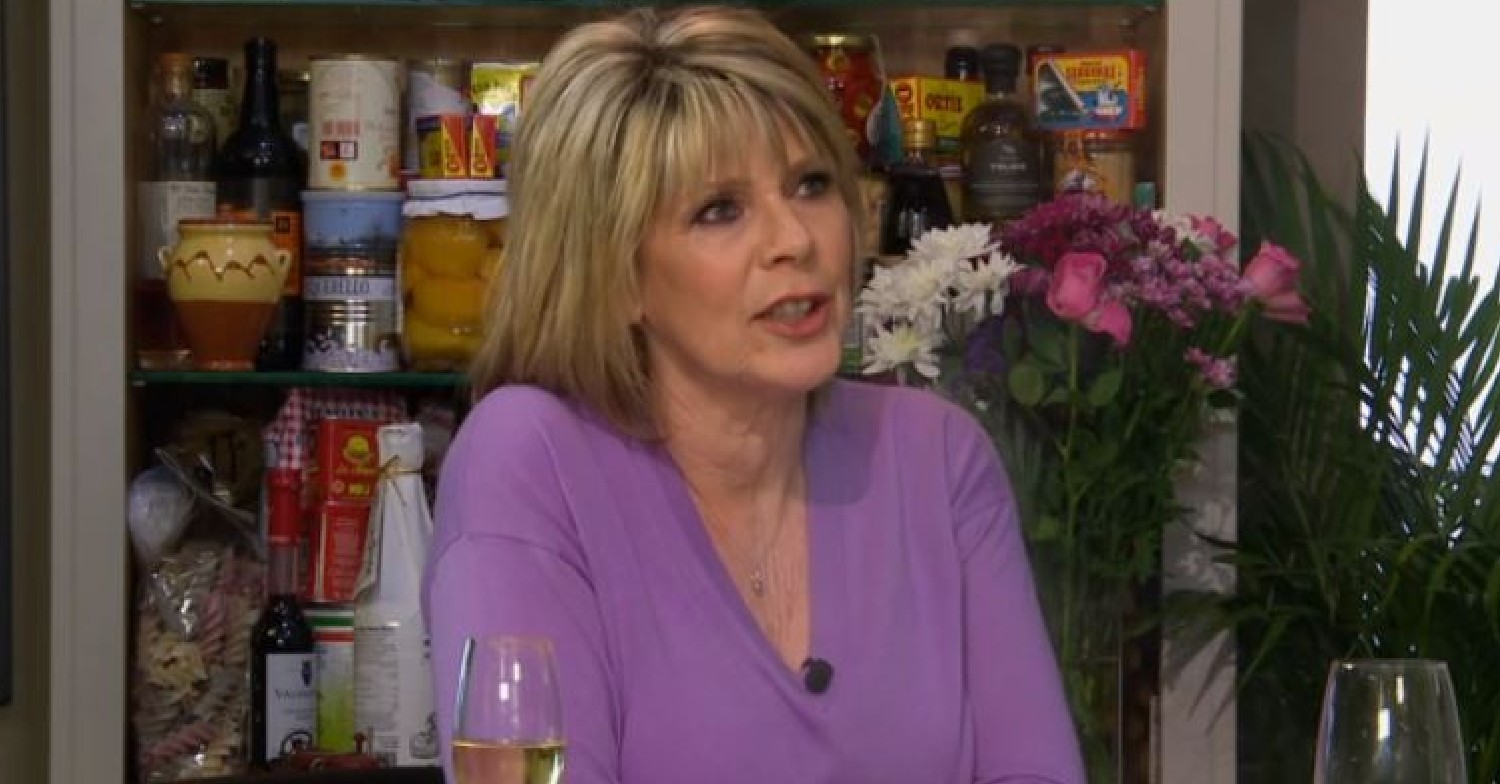 Ruth Langsford in purple top on James Martin Saturday Morning today May 7, 2022