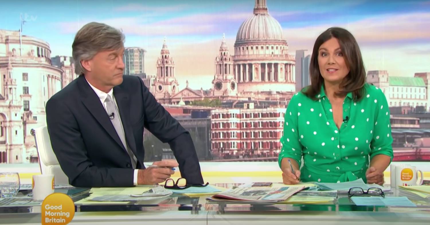 Susanna Reid hosting GMB alongside Richard Madeley