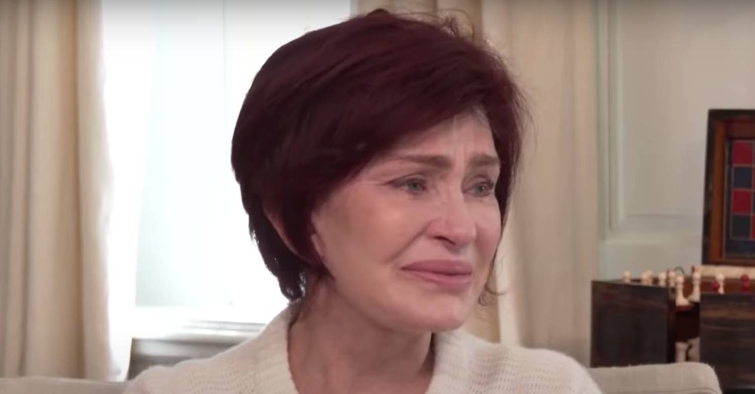 Sharon Osbourne tears up