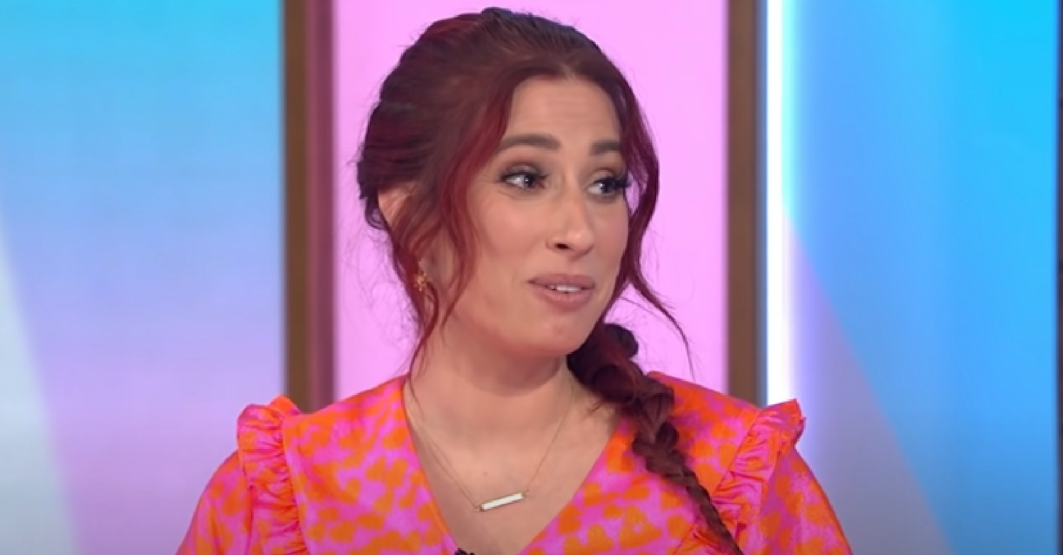 Stacey Solomon talking on Loose Women