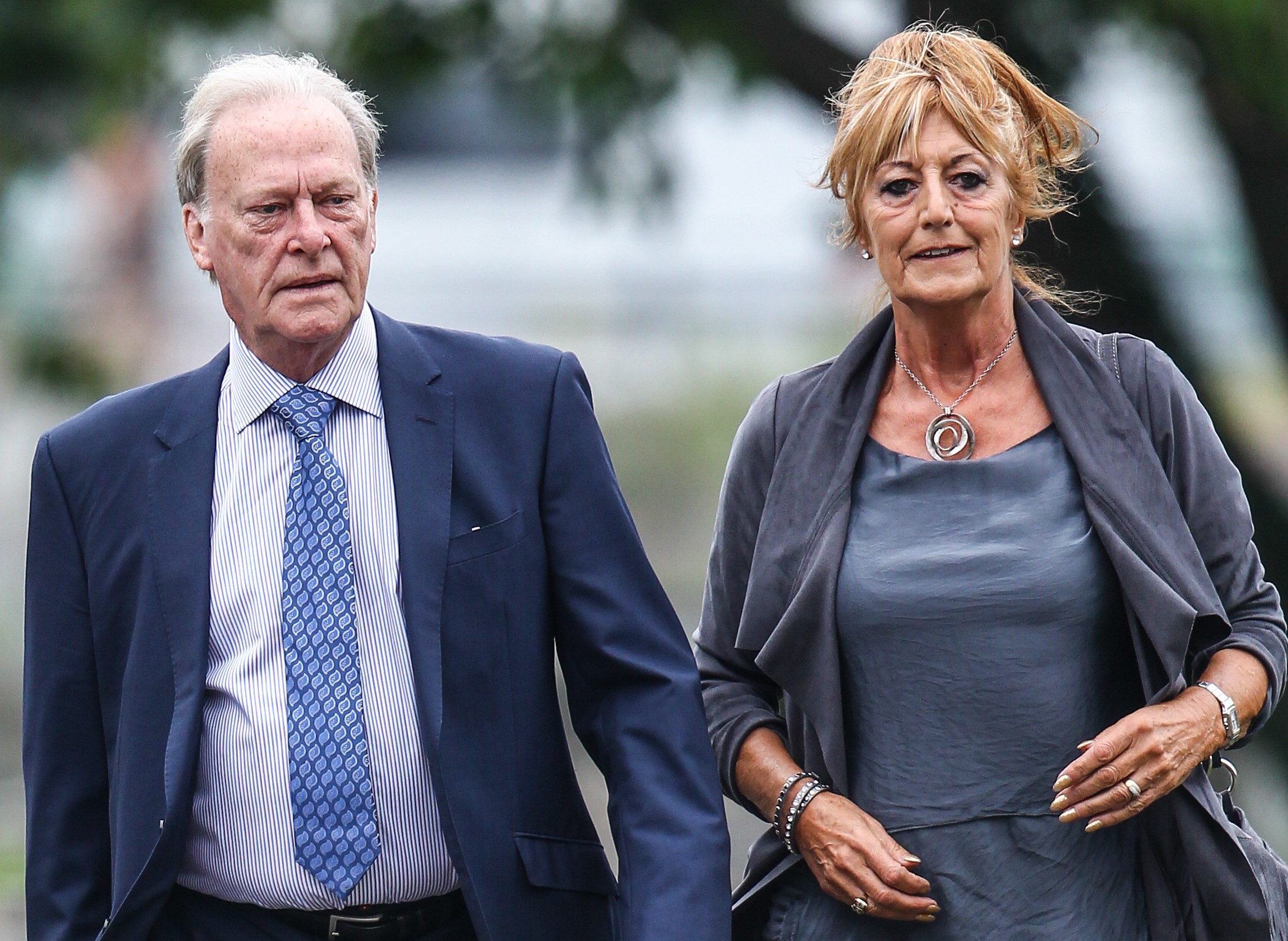 Dennis Waterman and his wife Pam