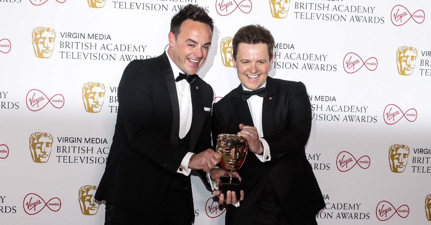 Ant and Dec smile with Bafta on red carpet
