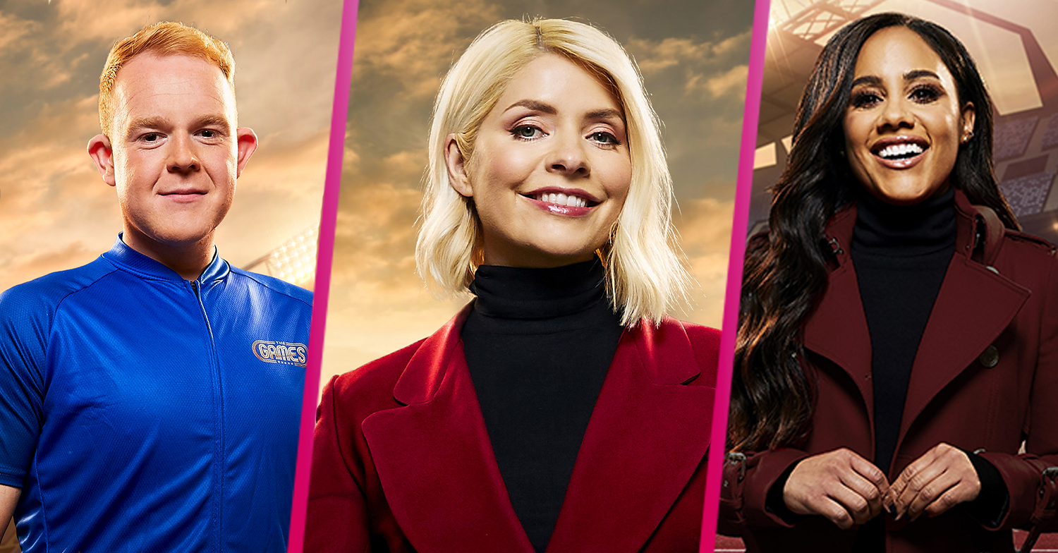 The Games stars Colson Smith, Holly Willoughby and Alex Scott