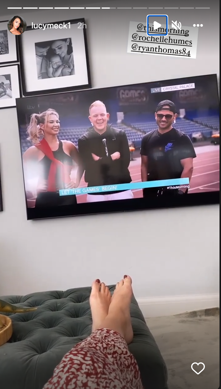 Lucy Mecklenburgh's Insta story