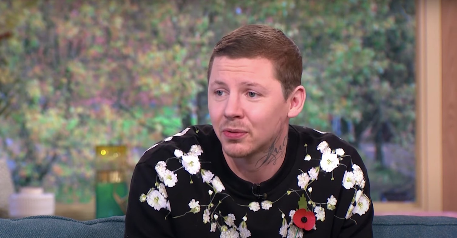 Professor Green looking sad on This Morning 