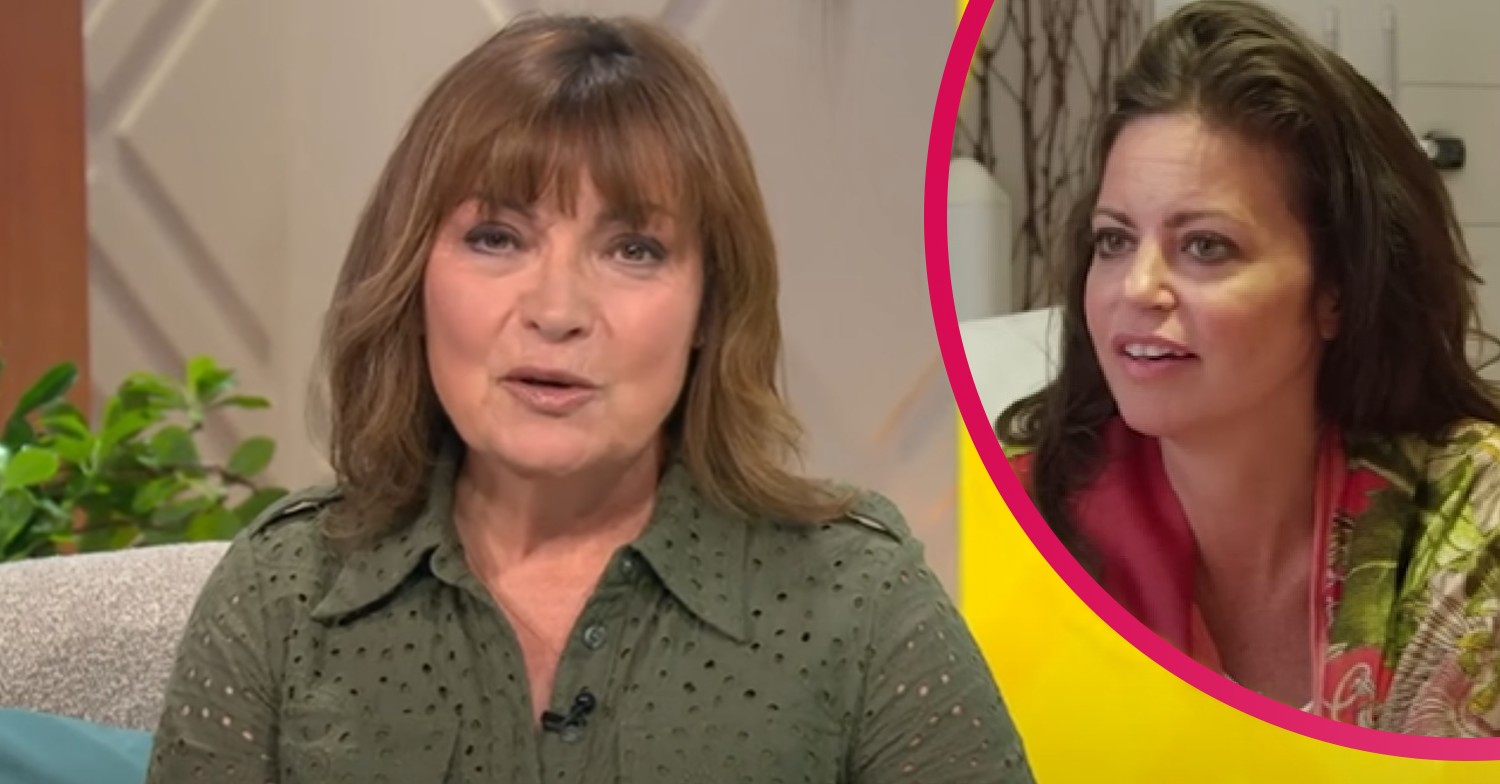 Lorraine Kelly on her show and Deborah James