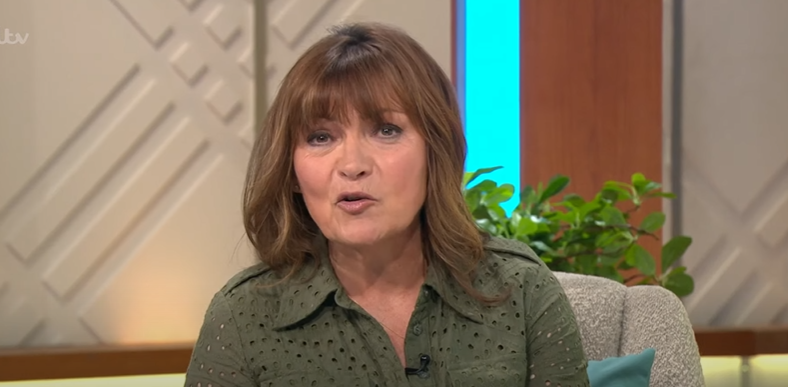 Lorraine Kelly speaking to camera on her show