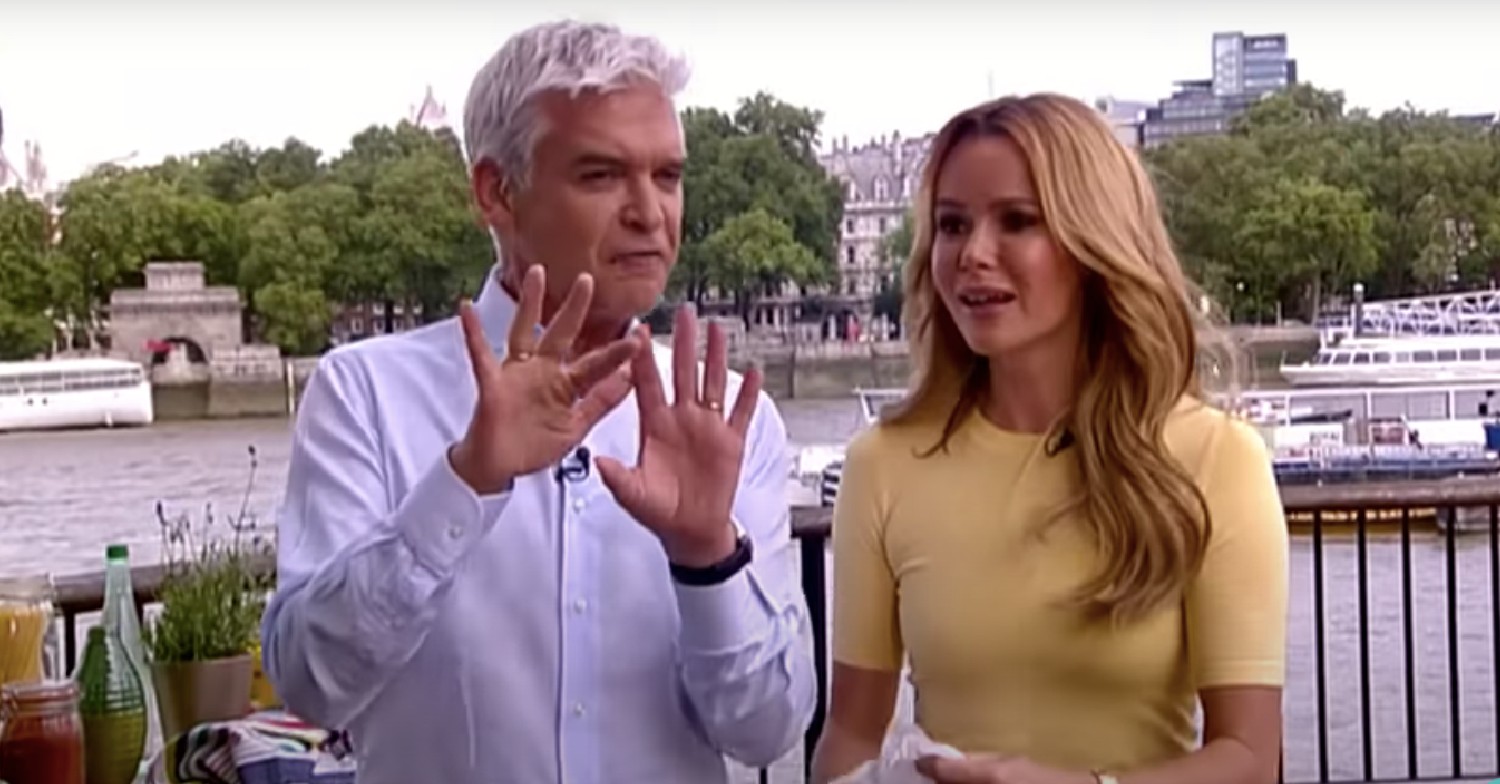 Phillip Schofield and Amanda Holden hosting This Morning