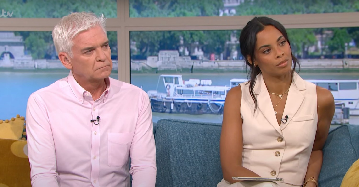 Phillip Schofield and Rochelle Humes on This Morning today