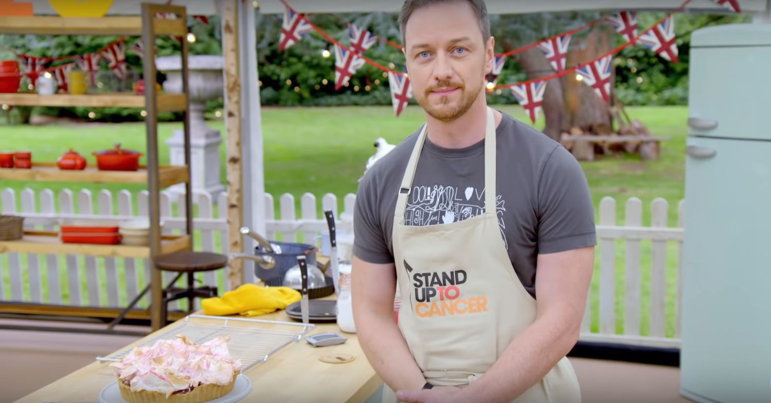 Celebrity Bake Off's James McAvoy and his first bake