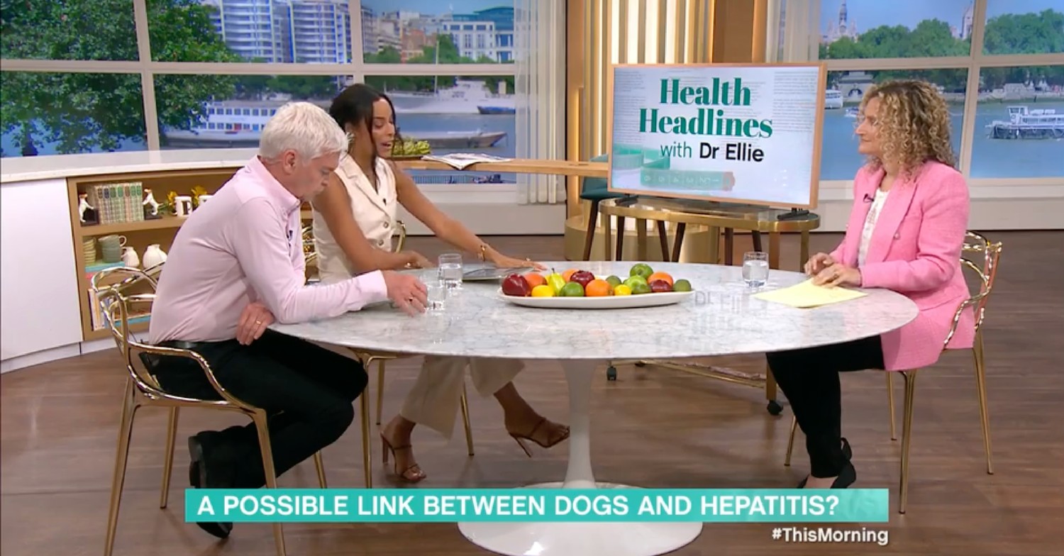 Phillip Schofield, Rochelle Humes, Dr. Ellie on This Morning today