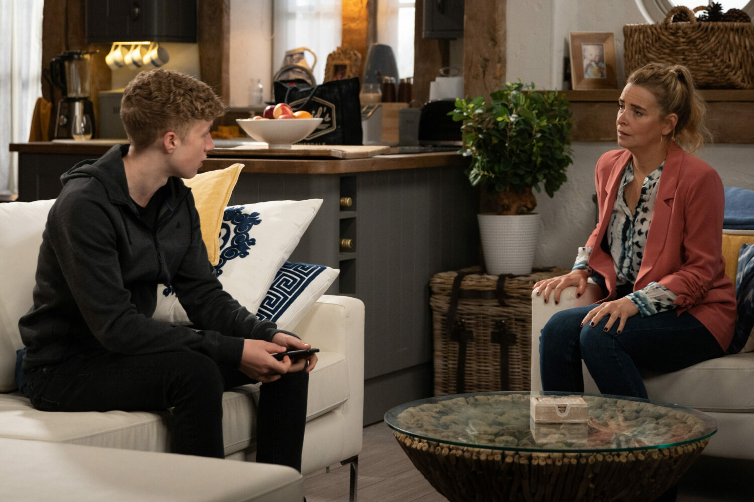 Emmerdale Charity is appalled when Noah says he doesn't want to plead guilty