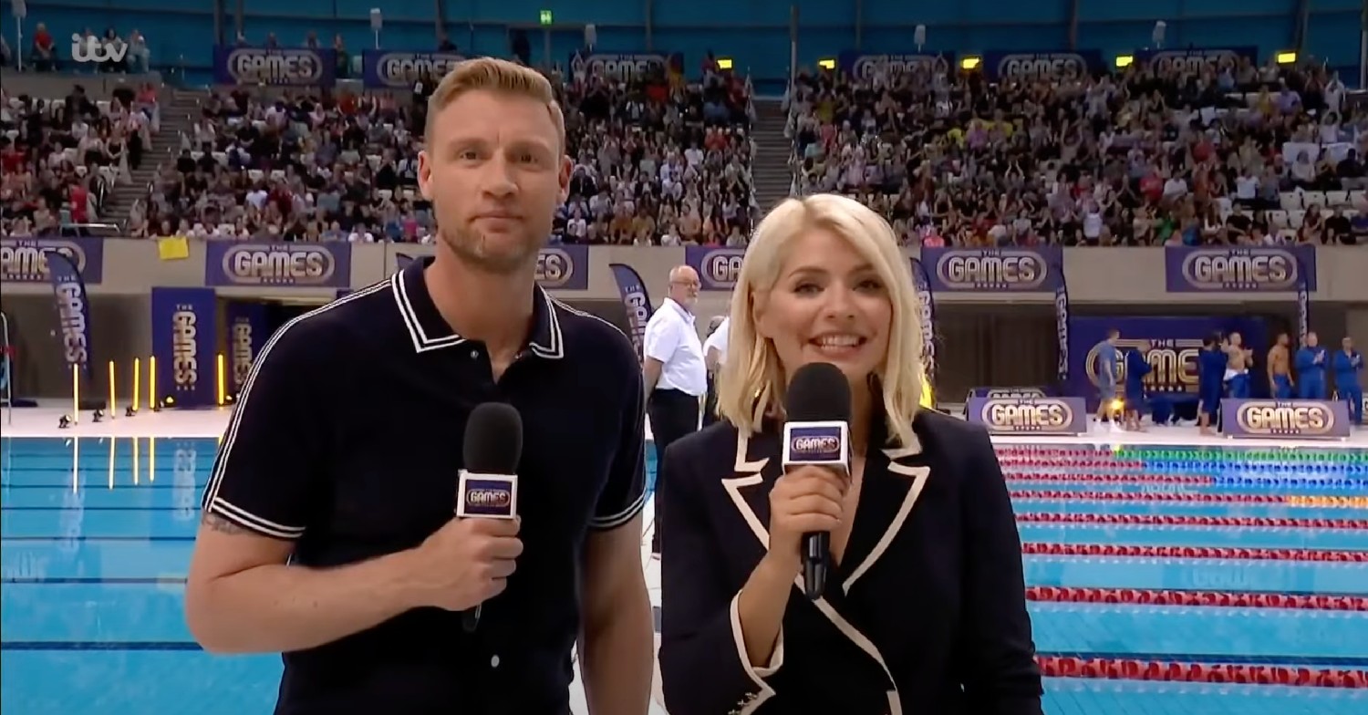 Holly Willoughby and Freddie Flintoff on The Games
