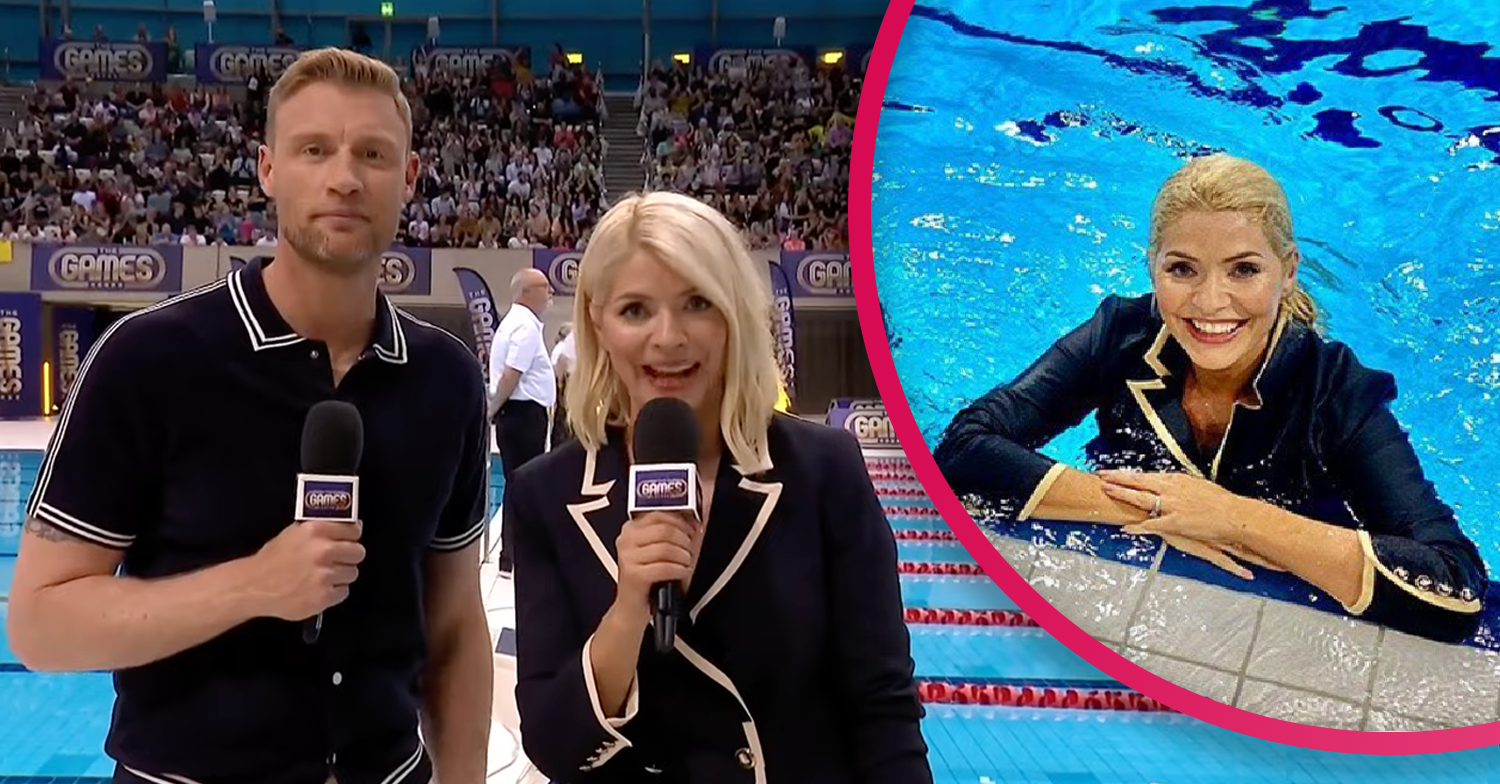 Holly and Freddie on The Games by the pool