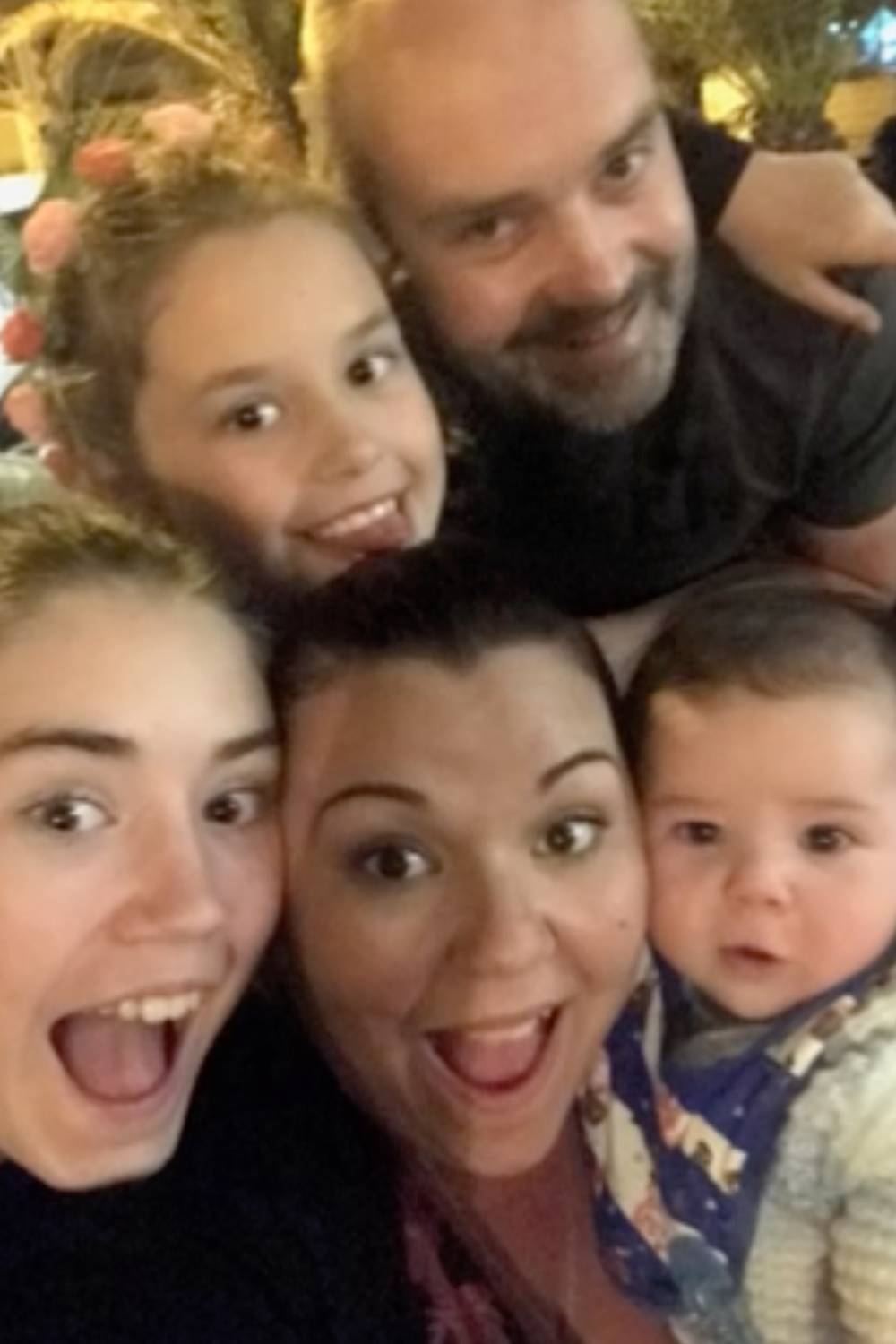 Lindsey McAuley, late husband Shaun and their family