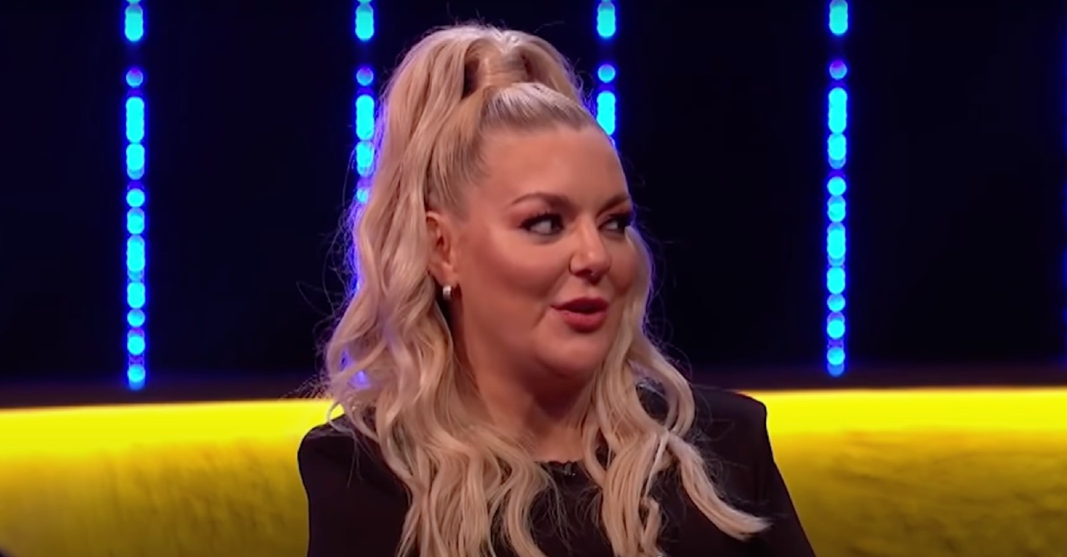 Sheridan Smith on the Jonathan Ross Show, looking to the right