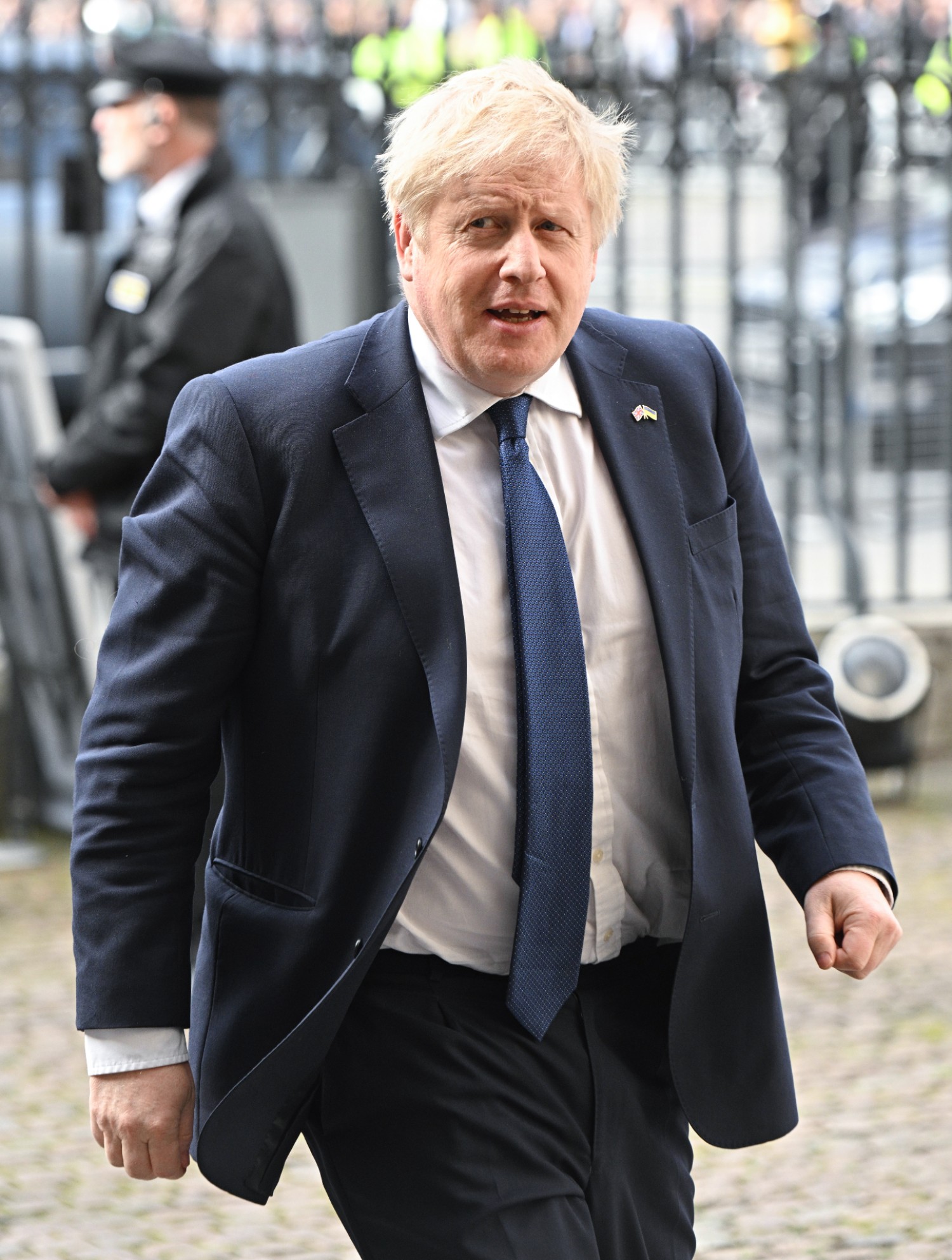 Boris Johnson in a suit