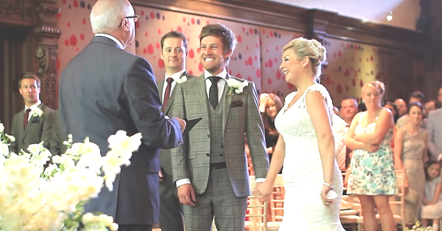 Chris and Rosie Ramsey take their vows at Newcastle's Jesmond House