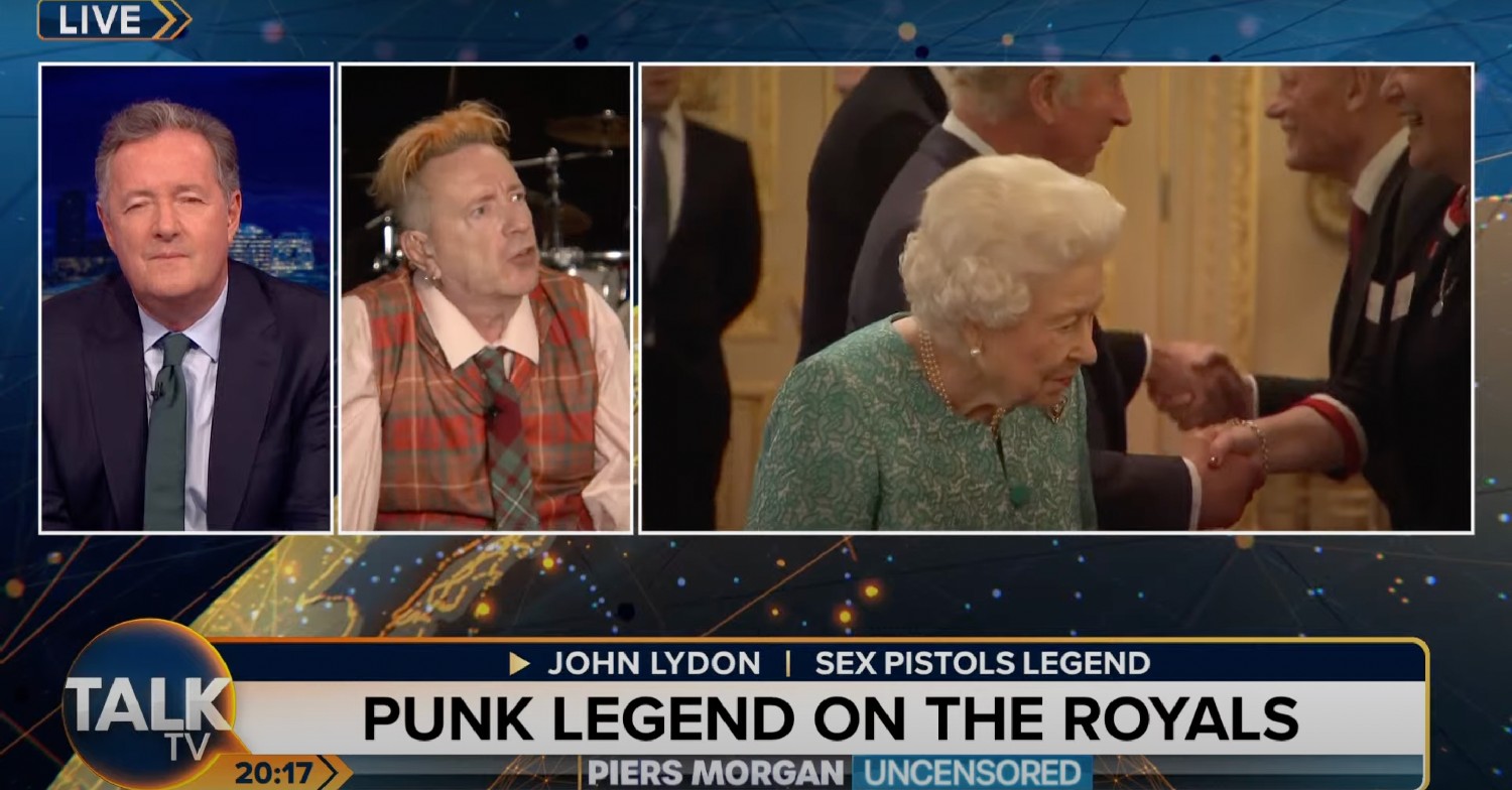 Piers Morgan, Johnny Rotten, the Queen on Piers Morgan Uncensored