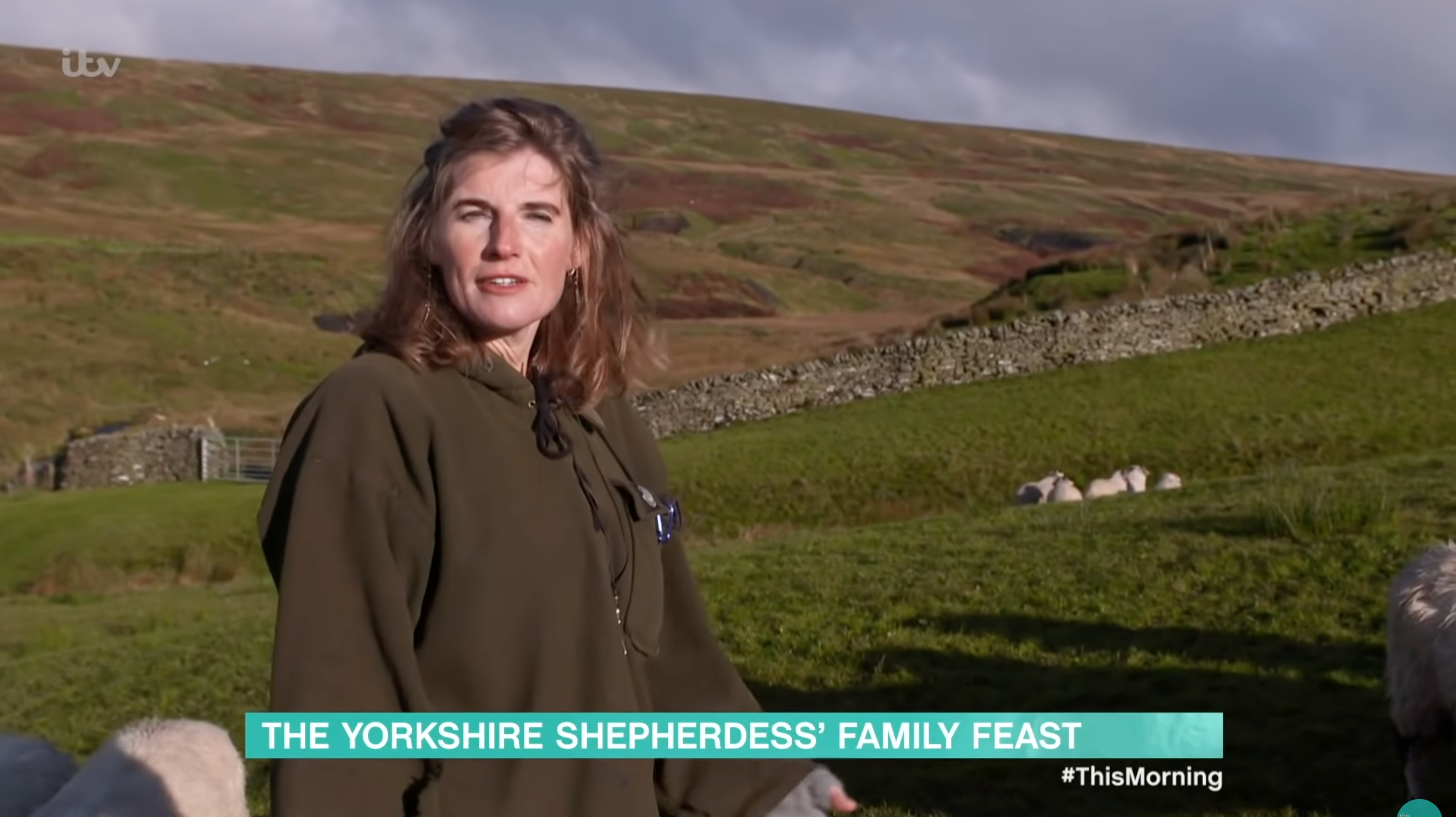 Amanda Owen pictured in the countryside