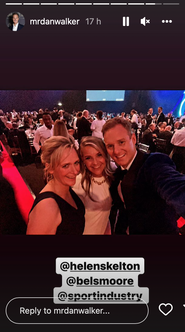 Dan Walker's selfie with Helen Skelton