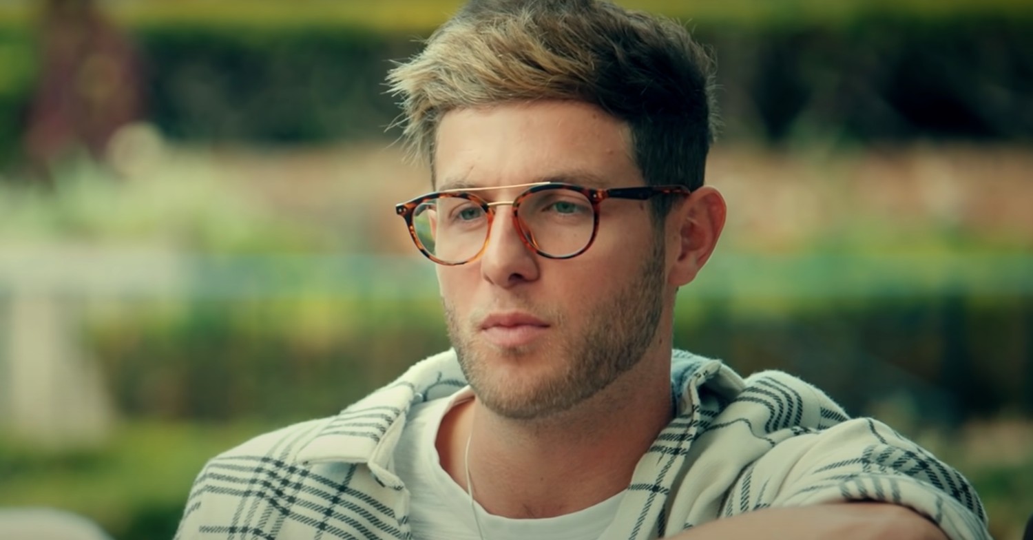 Harvey Armstrong pouting on Made In Chelsea