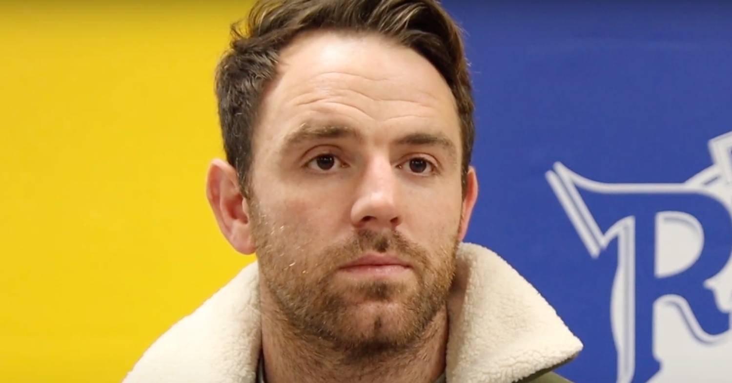 Helen Skelton's ex-husband Richie Myler looks on impassively