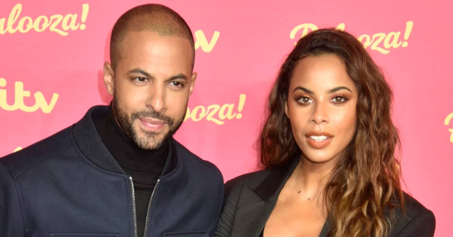 Marvin Humes and Rochelle Humes pose for the cameras