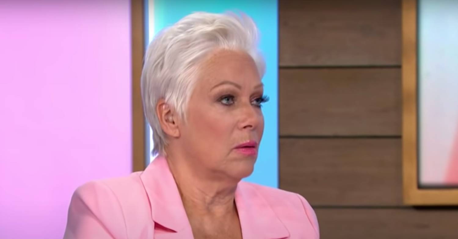 Denise Welch listens to another panellist on Loose Women