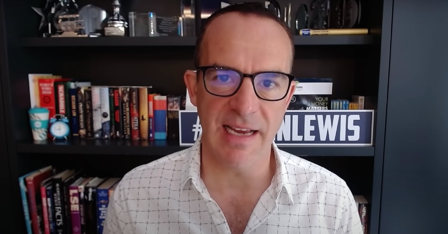 Martin Lewis wearing glasses, speaking to camera