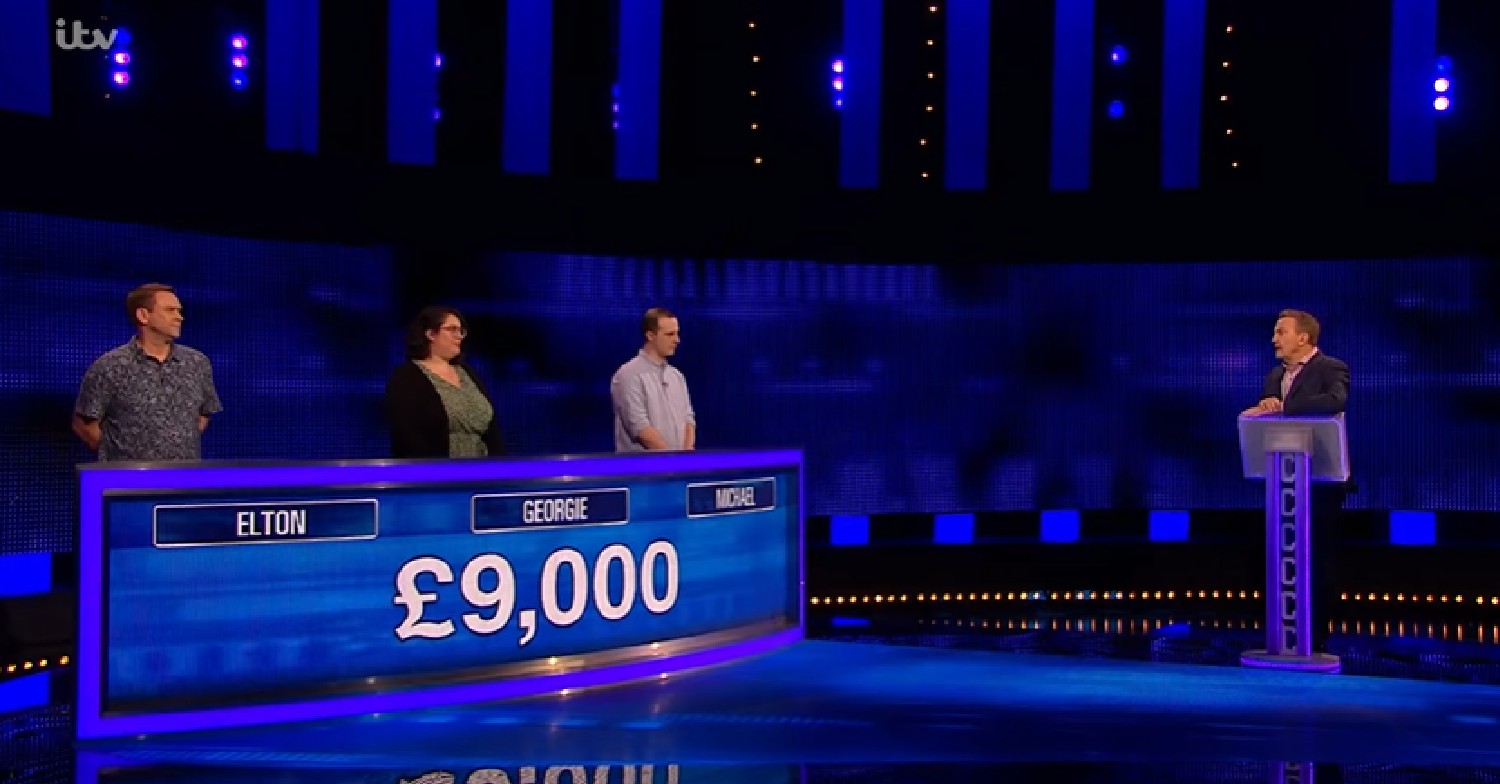 Bradley Walsh and contestants on ITV The Chase
