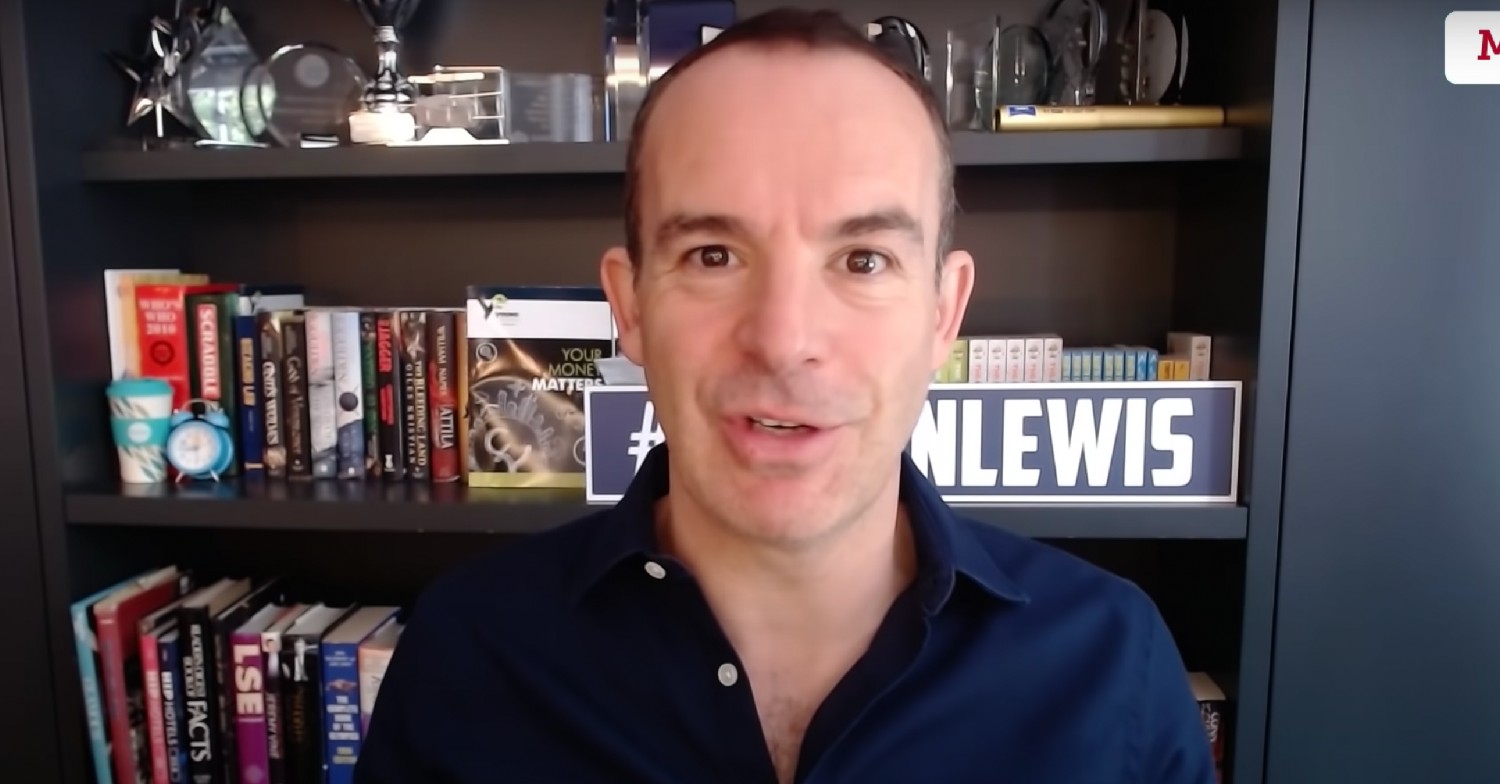 Martin Lewis smiling at camera in YouTube video