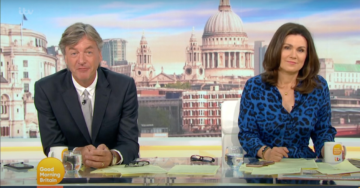 Richard Madeley and Susanna Reid on Good Morning Britain