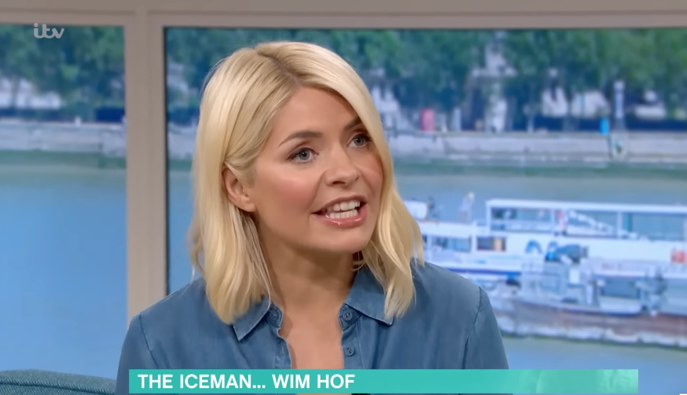 Holly Willoughby chatting on This Morning