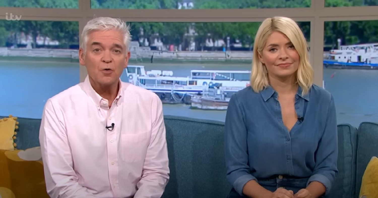 Phillip Schofield and Holly Willoughby in denim outfit on This Morning today May 17, 2022