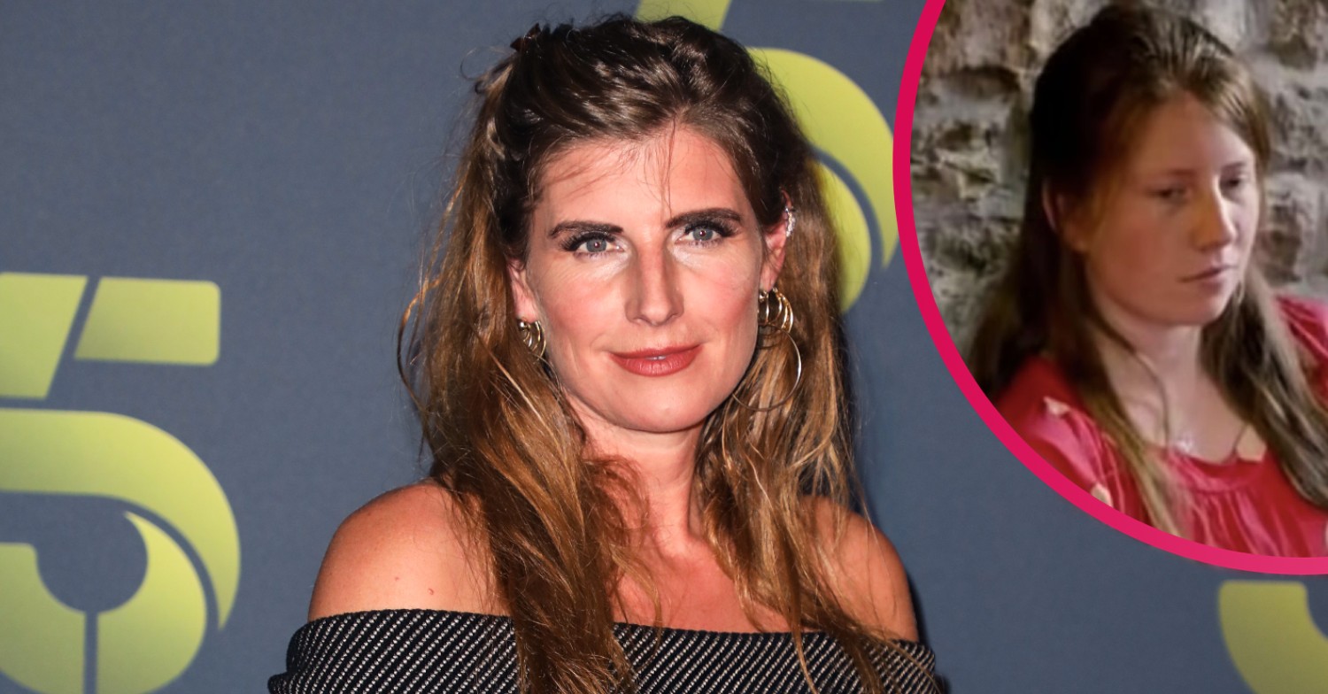 Amanda Owen smiling while her daughter Raven looks stunned