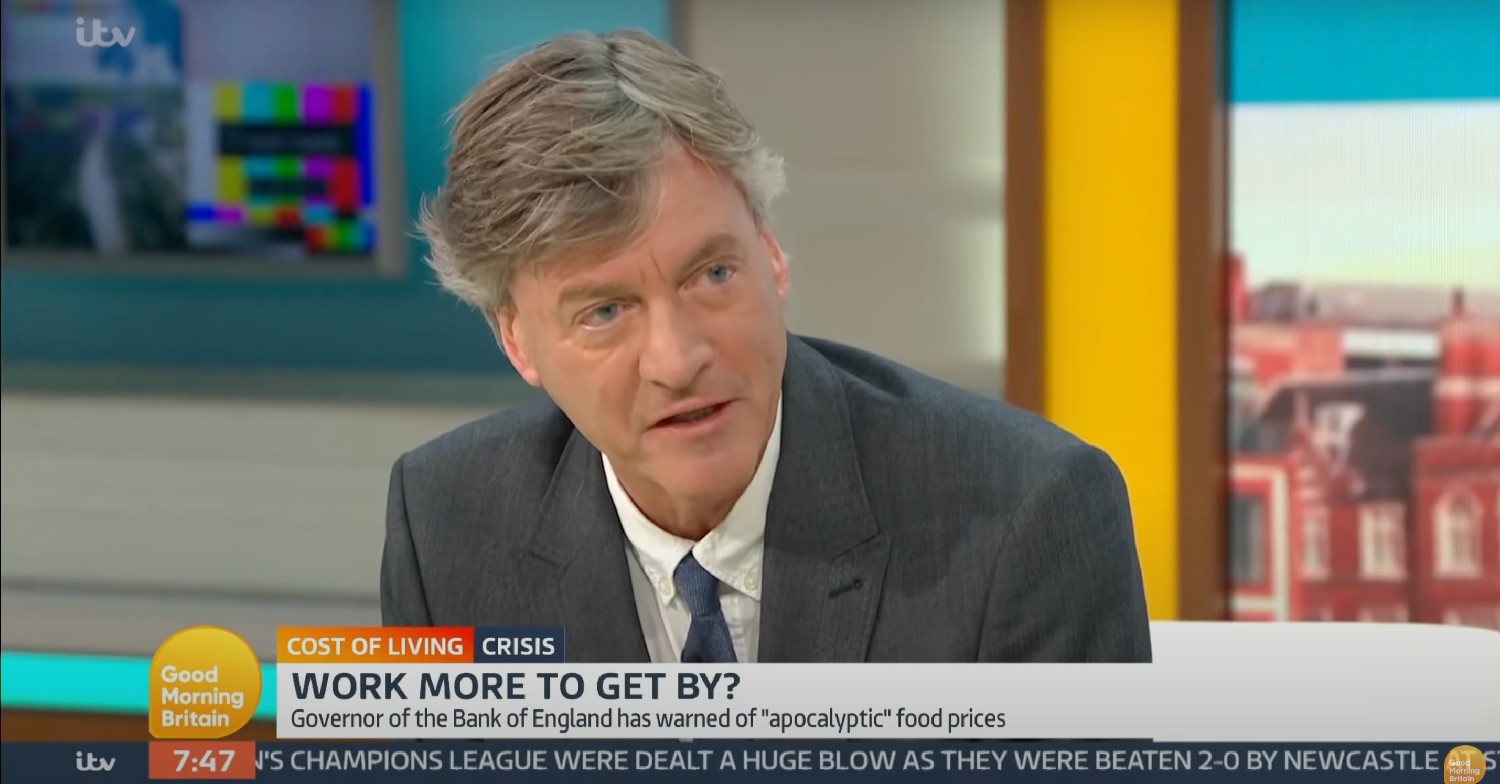 Richard Madeley speaking on GMB today May 17, 2022