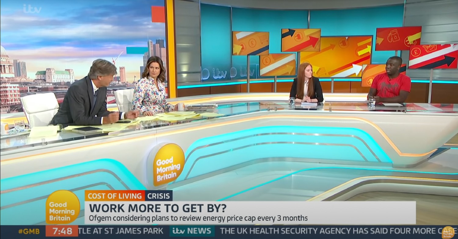 Richard Madeley, Susanna Reid and guests on GMB