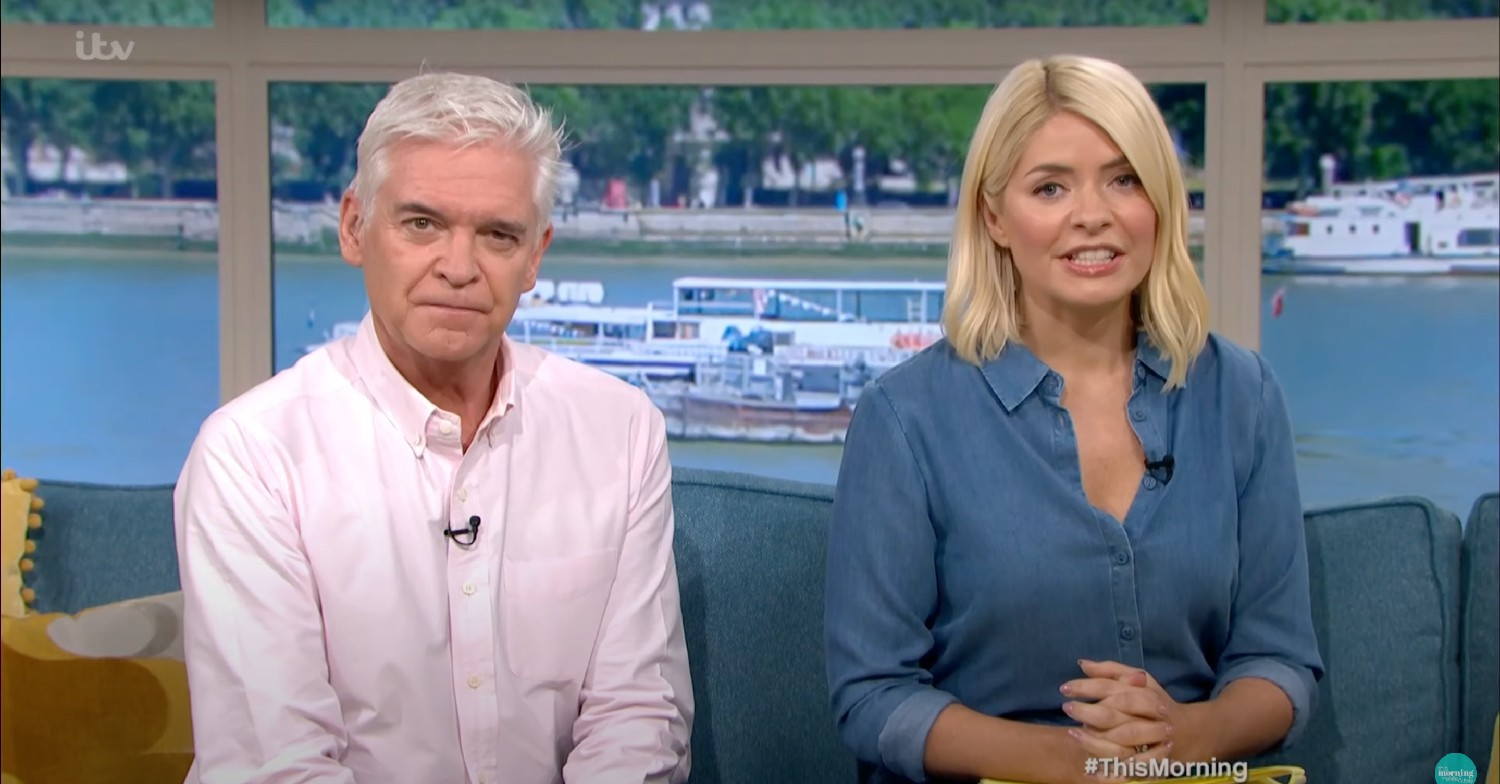 Phillip Schofield and Holly Willoughby on This Morning today