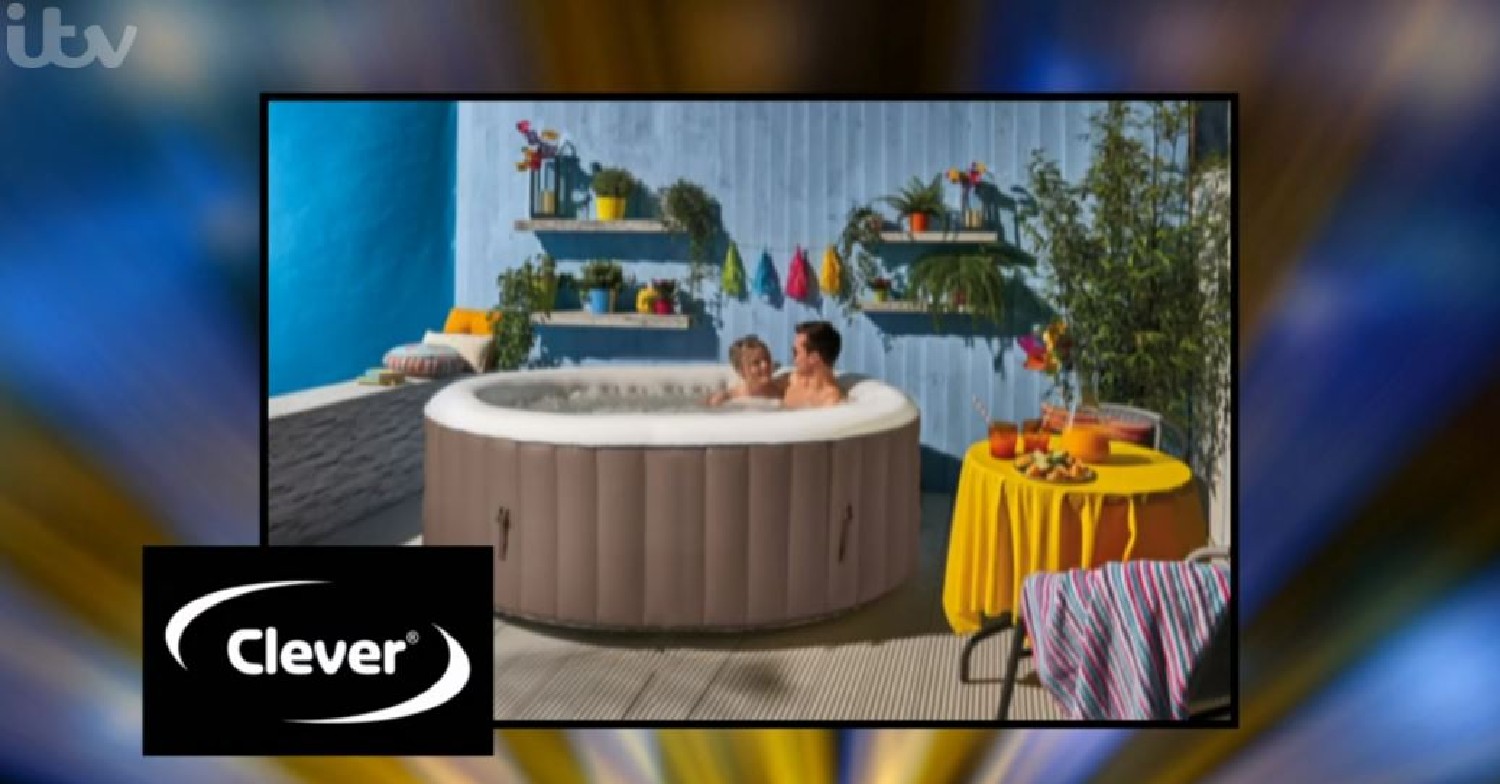 Image of a two people in the hot tub mystery prize shown on Tipping Point