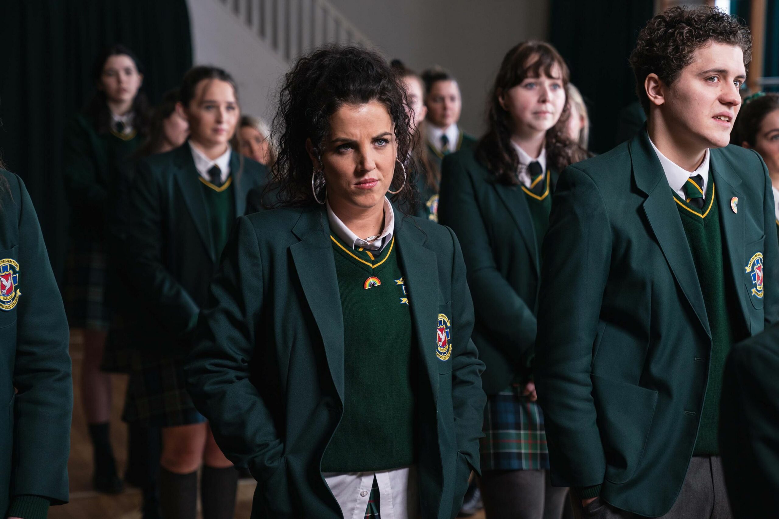 Michelle from Derry Girls looking terrifying