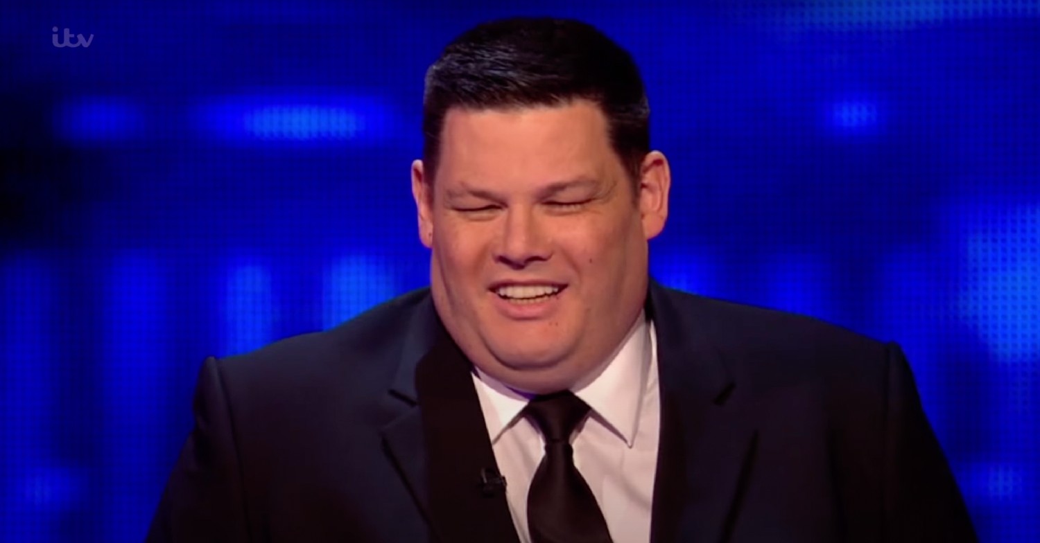 Beat the Chasers star Mark Labbett laughing on The Chase