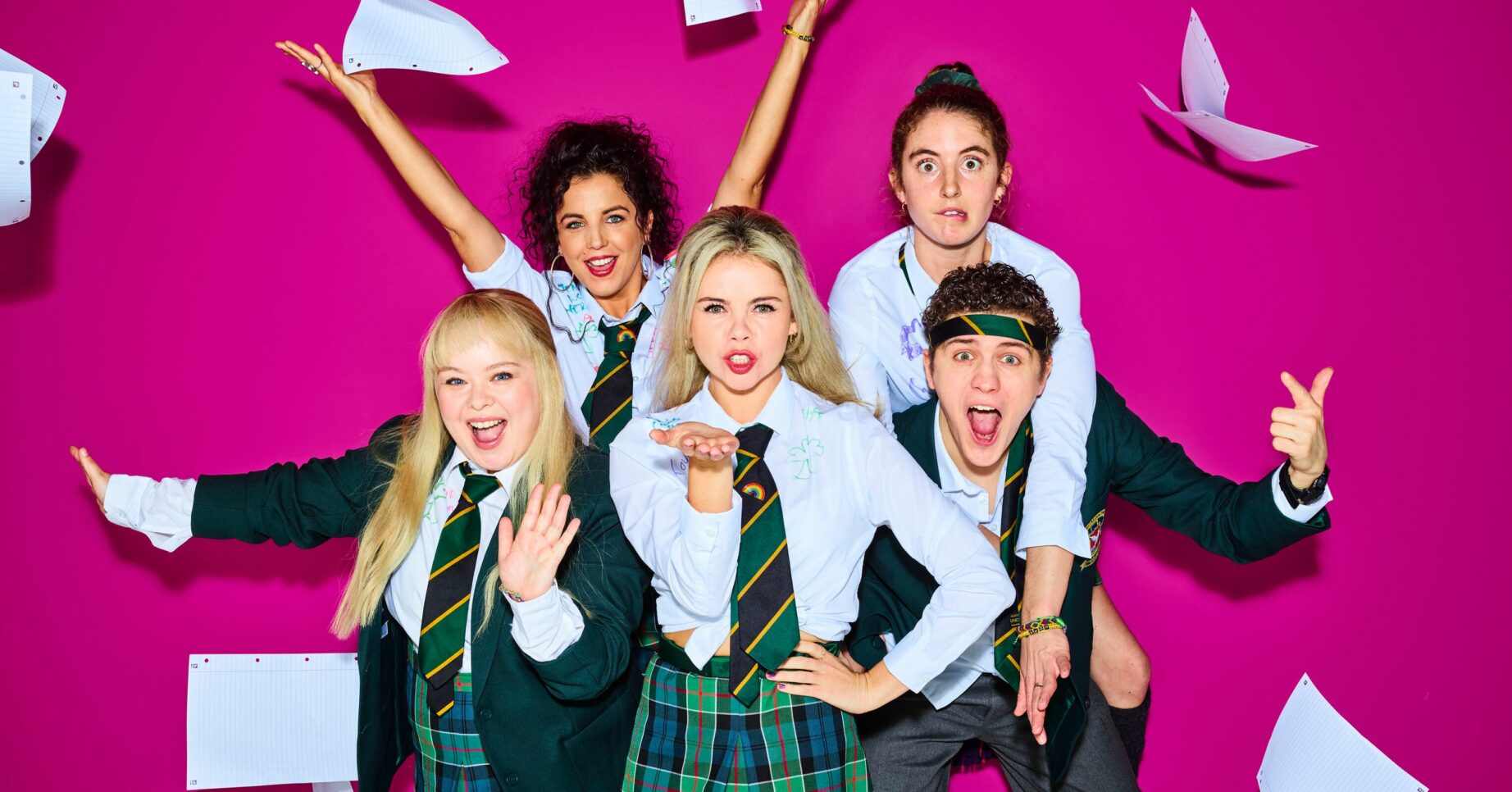 Derry Girls cast in school uniform season 3 promo