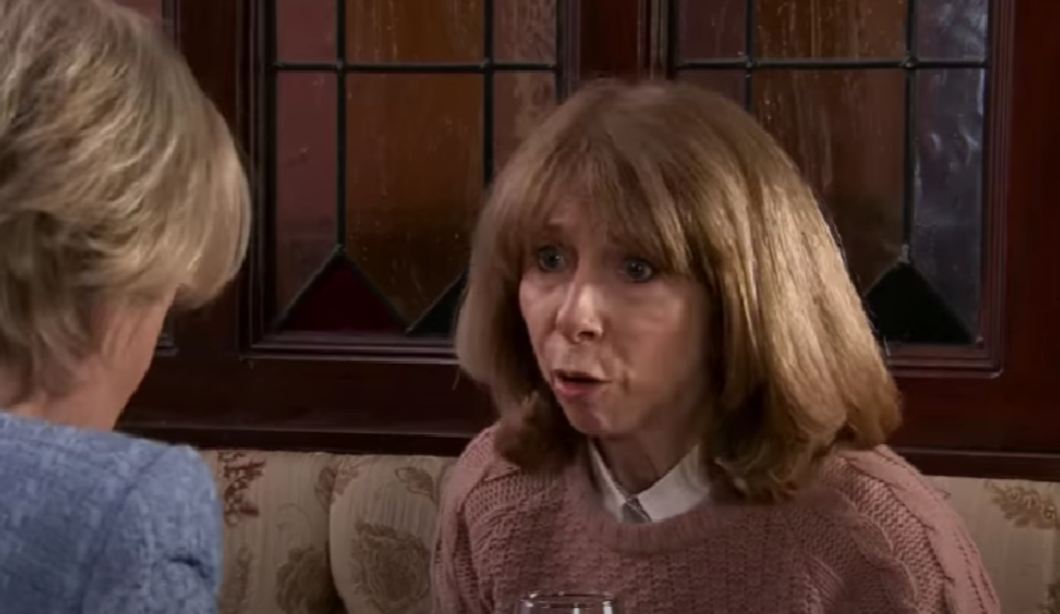 Sally and Gail talking in the Rovers Coronation Street