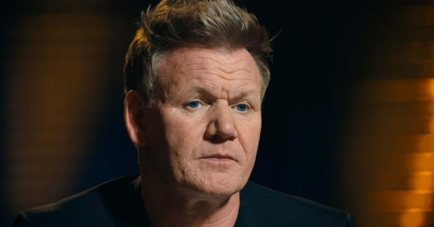 Gordon Ramsay looks serious on Future Food Stars