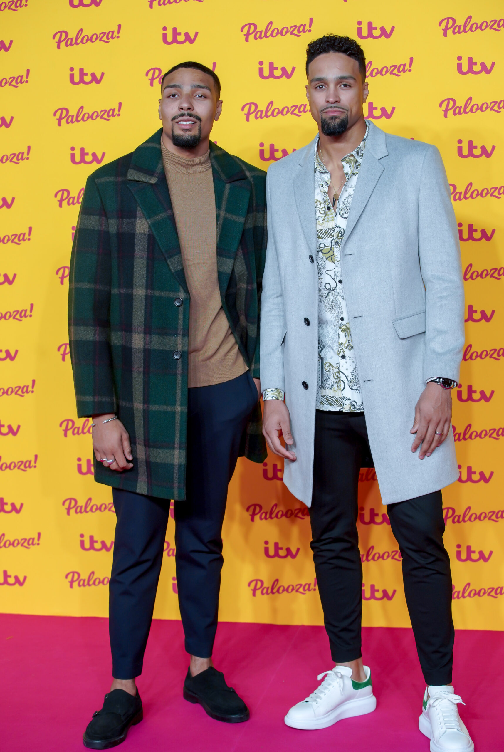 Jordan Banjo on the red carpet with his brother Ashley