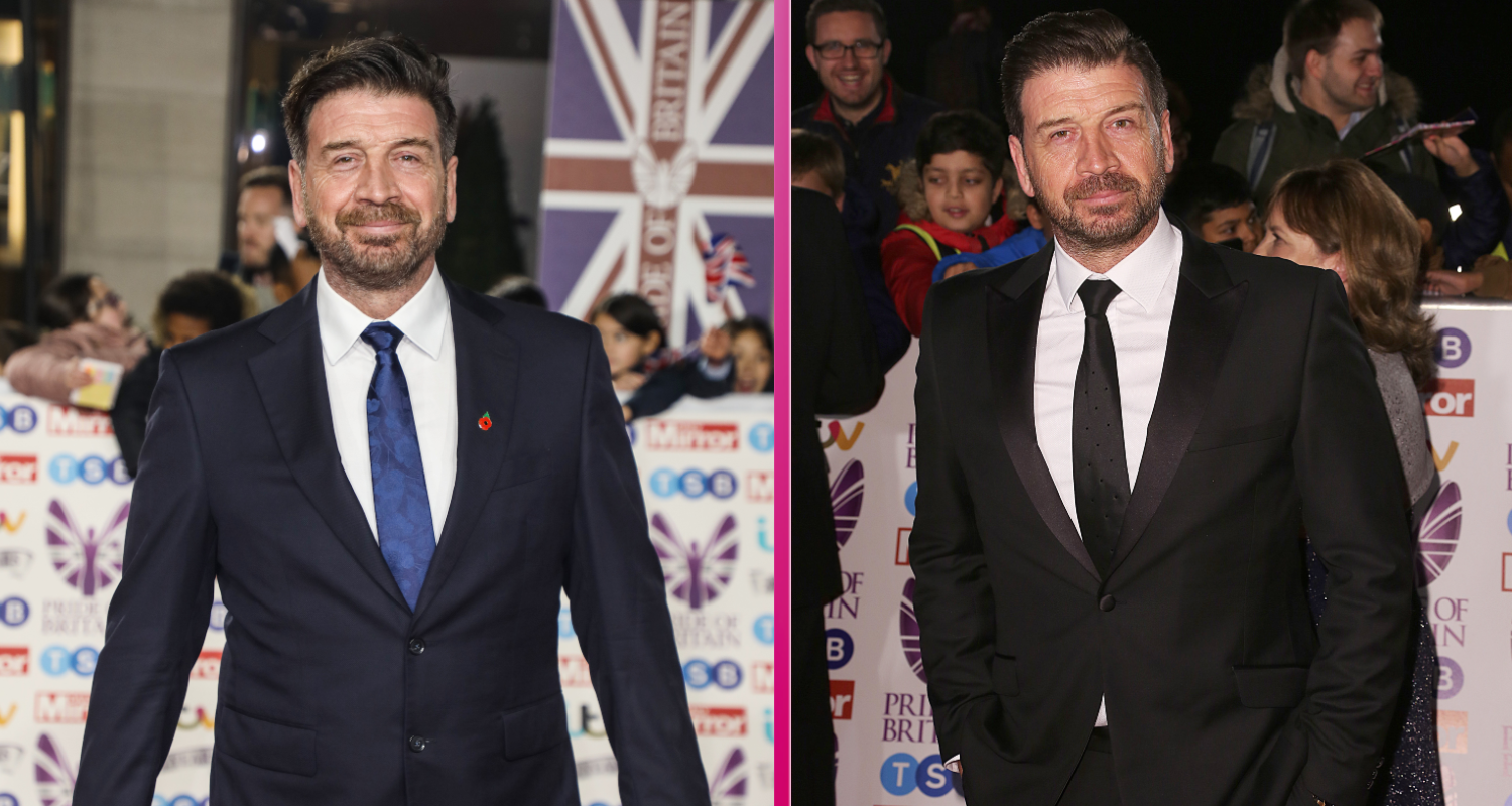 Nick Knowles smiling on the red carpet