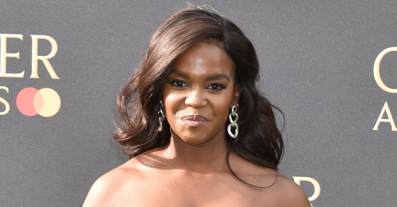 Oti Mabuse glammed up on the red carpet (Credit: Splash News)