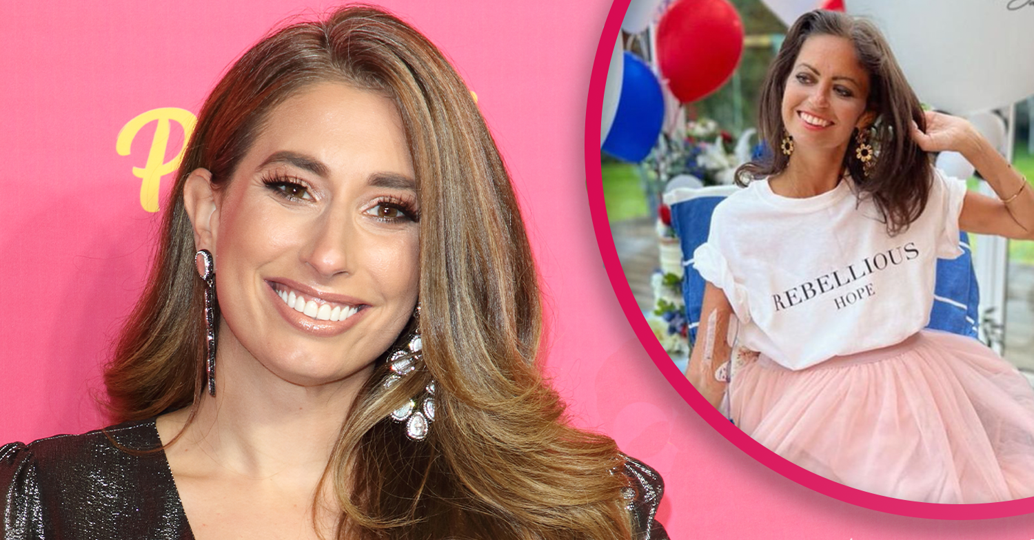 Stacey Solomon and Deborah James smiling