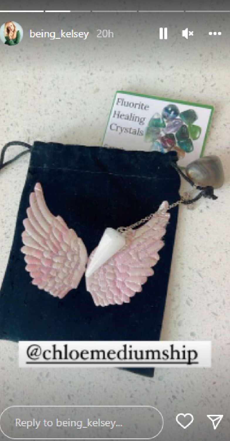 Tom Parker widow Kelsey shares photo of healing crystals to Instagram Stories